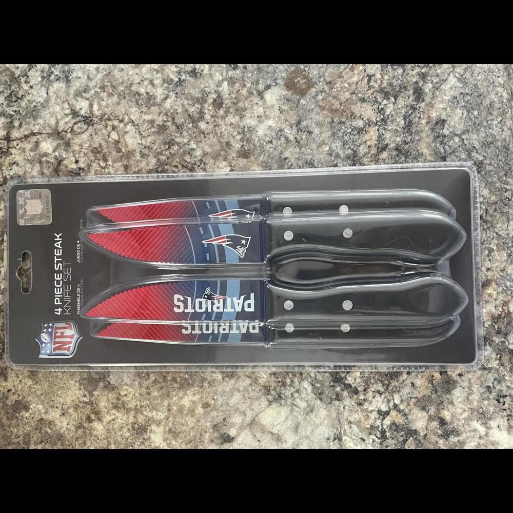 NFL New England Patriots 4 Piece Steak Knife Set